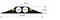 HIVIZ/2 - Industrial Hi-Vis Cable Protector, 2x 23mm Channels, Black/Yellow, 4.5m
