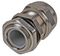 PP01445 - M-MA M12 Brass Nickel Plated Cable Gland 4-7mm Dia, 10 Pack