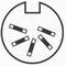 71206-051 - DIN Chassis Socket, 5 Pin, 180 Degree