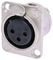 NC3FD-L-1 - Neutrik XLR Panel Socket 3 Way