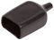 PVC BOOT, BLACK PK5 - Insulation Boot, IEC, 52mm Length, Black, 5 Pack
