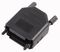 MHDPPK9-K - D-sub Hood, Plastic, Top Entry, Black, 9 Way, (DPPK9-K)