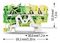 2002-1307 - 3 Conduct Ground Through Terminal Block, Push in Cage Clamp, 35mm DIN Rail Mount, 22AWG to 12AWG, 800V, 24A, Green