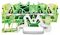 2002-1407 - 4 Conduct Ground Through Terminal Block, Push in Cage Clamp, 35mm DIN Rail Mount, 22AWG to 12AWG, Yellow / Green