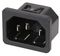 6100.4320 - IEC C14 Inlet, Snap-In, 6.3mm Tab, 2mm