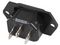 6100.3200 - IEC C14 Inlet, Screw, 4.8mm Tab