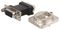 NADB15MF - 15 Pin Hi Density, D-Sub Plug to Socket Panel Mount Feedthrough Adaptor, Silver Metal D-Shape Housing