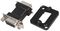NADB9FF-B - 9 Pin D-Sub Socket to Socket Panel Mount Feedthrough Adaptor, Black Metal D-Shape Housing