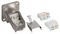 NE8FDX-Y6 - RJ45 Cat6a Shielded Socket to IDC Panel Mount Feedthrough Adaptor, Metal D-Shape Housing