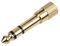 PSG08559 - 3.5mm to 6.35mm Stereo Jack Plug Adaptor, Gold