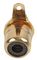 PSG08593 - RCA Phono Chassis Mount Socket, Black, Gold Plated