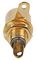 PSG08593 - RCA Phono Chassis Mount Socket, Black, Gold Plated