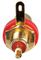 PSG08615 - RCA Phono Socket, Chassis Mount, Gold Plated, Red