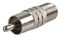 PSG08670 - RCA Phono Plug To F Type Socket Adaptor