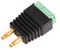 CLB-JL-8158 - Double 4mm Banana Plug to 4-Way Terminal Block Adaptor