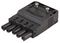 FSSR5BKF - 5-Pole Pushfit Lighting Connector Socket