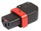 PA130100RBK - Lock+ Locking IEC C13 Socket, Rewireable, Right (& Left)