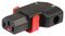 PA130100RBK - Lock+ Locking IEC C13 Socket, Rewireable, Right (& Left)
