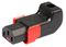 PA130100DBK - Lock+ Locking IEC C13 Socket, Rewireable, Up/Down