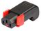 PA130100DBK - Lock+ Locking IEC C13 Socket, Rewireable, Up/Down