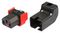 PA130100DBK - Lock+ Locking IEC C13 Socket, Rewireable, Up/Down