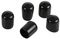 101-121 - Black PVC Protective Dust Covers / Caps, BNC & TNC Jacks, 9.7x12mm