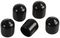 101-124 - Black PVC Protective Dust Covers / Caps, SMA Plugs, 8.2x10mm
