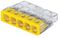 2773-405 - 5 Way PUSH WIRE® splice connector, 12AWG - 20AWG, 4mm, Yellow