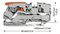 2110-1201 - 2 Conductor Through Terminal Block with Lever and Push-In Cage Clamp , 35mm DIN Rail, 20AWG to 6AWG, 800V, 57A, Grey