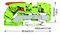 2110-1207 - 2 Conductor Ground Through Terminal Block with Lever and Push-In Cage Clamp , 35mm DIN Rail, 20AWG to 6AWG, Green