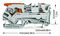 2106-5201 - 2 Conductor Through Terminal Block Lever, Push Button Cage Clamp,  35mm DIN Rail, 800V, 41A, 20AWG to 8AWG,Grey