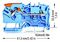 2102-1204 - 2 Conductor Through Terminal Block Lever, Push In Cage Clamp, 35mm DIN Rail, 800V, 24A, 22AWG to 12AWG, Blue