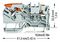 2102-5201 - 2 Conductor Through Terminal Block with Lever and Push Button Cage Clamp, 35mm DIN Rail, Test Point,  800V, 24A, 22AWG to 12AWG,
