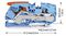 2116-1204 - 2 Conductor Through Terminal Block Lever with Test Port, 800V, 76A, 20AWG to 4AWG, Blue