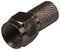 PROCON02 - F Type Twist On Connector with 'O' Ring, Black, Type RG6/WF100 Cables