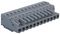 231-112/026-000 - Pluggable Terminal Socket Connector with CAGE CLAMP Actuation, 12 Way, 2.5mm Pitch, Grey