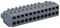 231-112/026-000 - Pluggable Terminal Socket Connector with CAGE CLAMP Actuation, 12 Way, 2.5mm Pitch, Grey