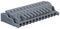231-112/037-000 - Pluggable Terminal Socket Connector with CAGE CLAMP Actuation, Lateral Locking Levers, 12 Way, 5mm Pitch, Grey