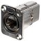 SGACDPMC - XLR RJ45 Cat6a Socket to RJ45 Cat6a Socket Panel Mount Feedthrough Connector