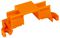 243-112 - 35mm DIN Rail Mounting Carrier, Micro Push Wire 243 Series, Orange