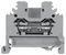 280-101 - 2 Conductor Through Terminal Block, 35mm DIN Rail, Cage Clamp, 28AWg to 12AWG, 24A