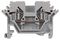 280-601 - 2 Conductor Through Terminal Block, 28AWG to 12AWG, 35mm DIN Rail, Cage Clamp, 24A, 800V