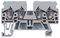 870-831 - 4 Conductor Through Terminal Block, Cage Clamp, 28AWG to 12AWG, 500V, 24A