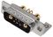 MHCDR7W2P4 - 7W2 Combination Power and Signal D Sub Plug, Right Angle Solder Pins, 40A