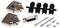 MP010164 - D Sub Connector Kit, 15 Pin DA Socket, Solder Cup