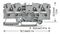 2004-1401 - 4 Conduct Through Terminal Block, Push in Cage Clamp, 35mm DIN Rail Mount, 20AWG to 10AWG, 800V, 32A, Grey