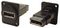 CP30233X - DisplayPort Socket to DisplayPort Socket Feedthrough Coupler, Black, 2.5mm Plain Holes