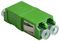 BFC-LCA-DX-N - Single Mode Fibre Optical Green Duplex LC APC Socket to  Duplex LC APC Socket Coupler Adaptor Coupler, Flangeless