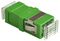 BFC-SCA-N - Single Mode Fibre Optical Green Simplex SC APC Socket to  Simplex SC APC Socket Coupler Adaptor Coupler, Flangeless