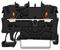 2202-1205 - 2 Conductor Through Terminal Block with Push Button and Test Port, 35mm DIN Rail, 800V, 24A, 22AWG to 12AWG, Black